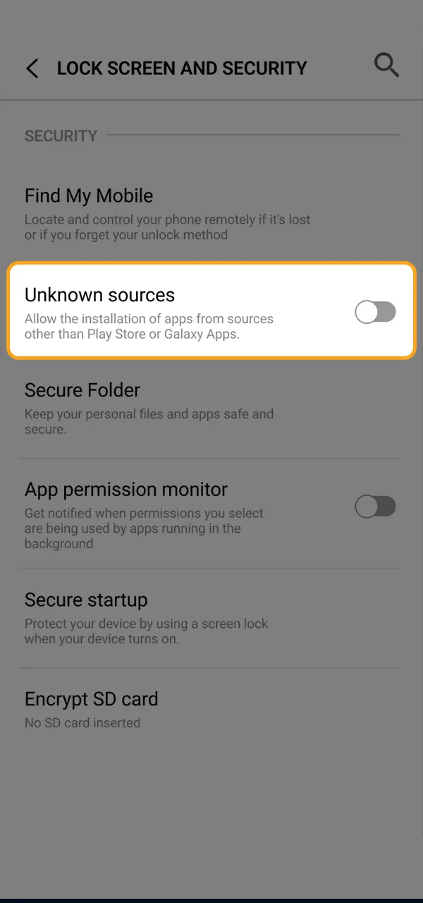 Allow the installation of the WG Casino app.