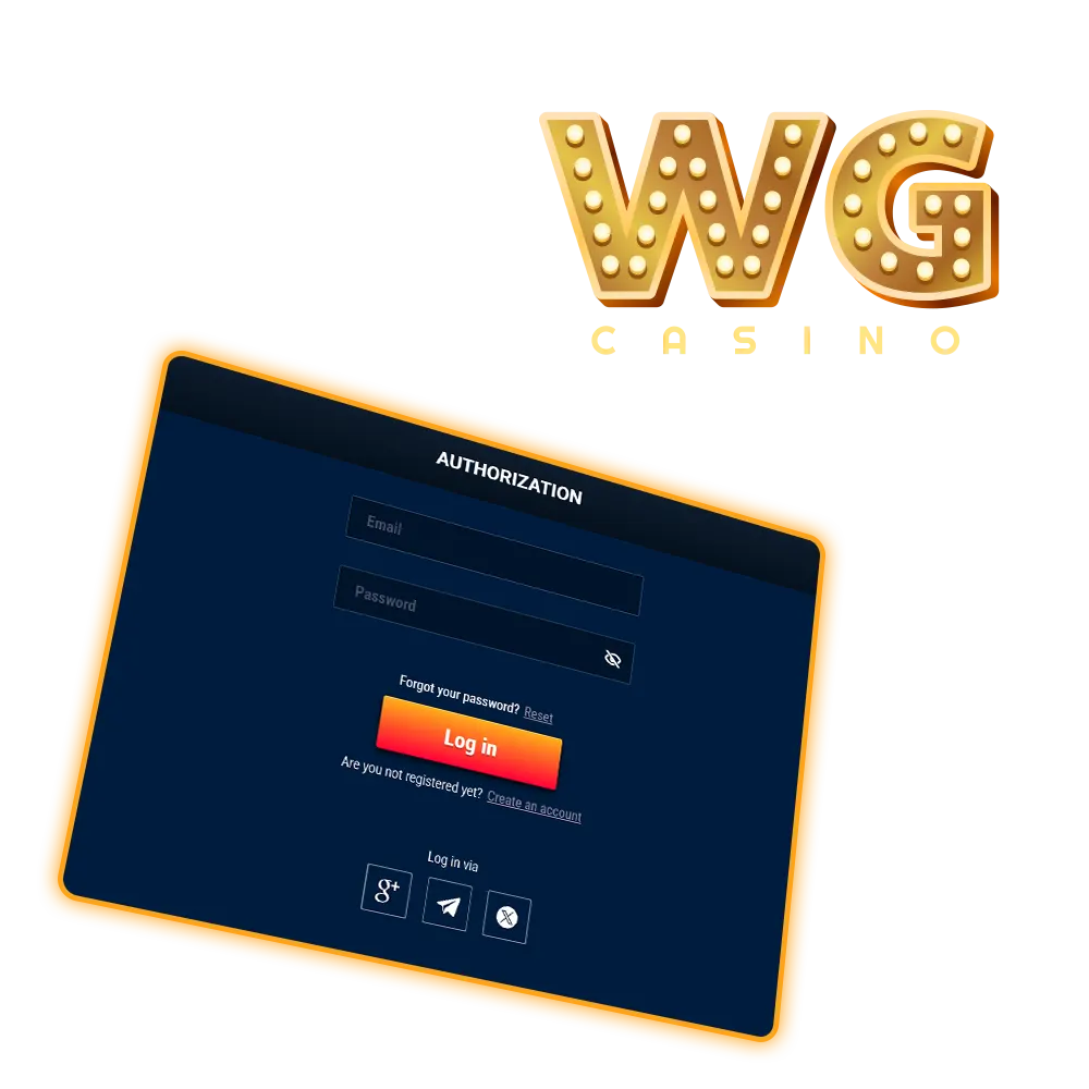 Enter WG Casino and start winning now.